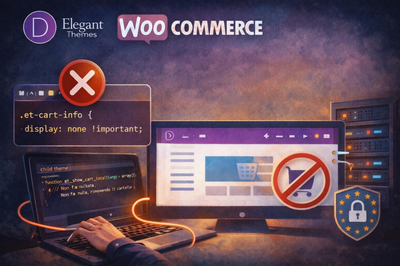 Come Rimuovere l’Icona del Carrello WooCommerce su un Sito WordPress con il Tema Divi
